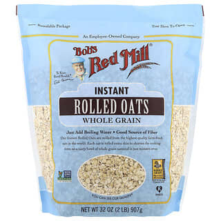 Bob's Red Mill, Овсяные хлопья быстрого приготовления, цельнозерновые, 907 г (32 унции)