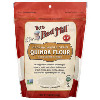 Bob's Red Mill, Organic, Whole Grain Quinoa Flour, 18 oz (510 g)