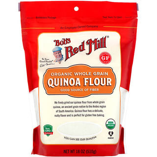 Bob's Red Mill, Farinha de Quinoa Orgânica, Integral, 18 oz (510 g)