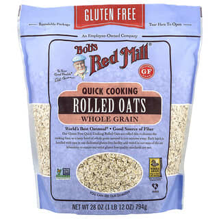Bob's Red Mill, Quick Cooking Rolled Oats, Whole Grain, 28 oz (794 g)