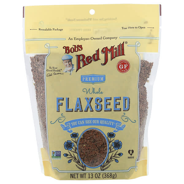 Bob's Red Mill, Premium Whole Flaxseed, Gluten-Free, 13 oz (368 g) — product photo 1