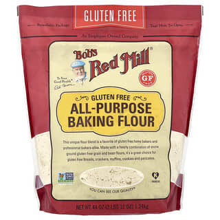Bob's Red Mill, универсальная мука для выпечки, без глютена, 1,24 кг (44 унции)