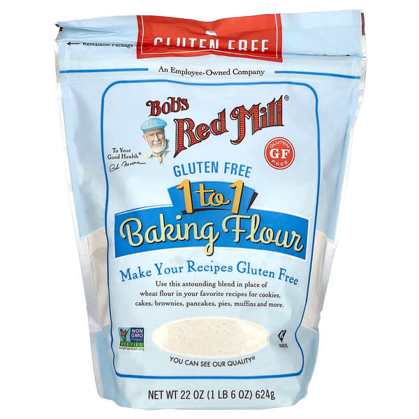 Bob's Red Mill, 1:1 烘焙麵粉，無麩質，22 盎司（624 克）