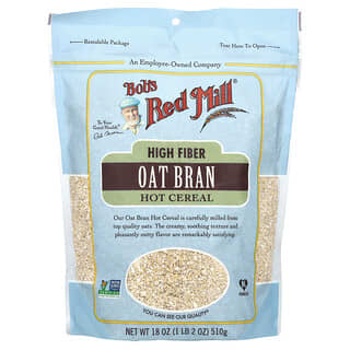 Bob's Red Mill, High Fiber Oat Bran Hot Cereal, 18 oz (510 g)