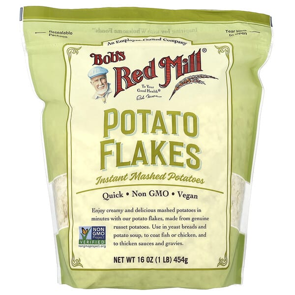 Bob's Red Mill, 감자 플레이크, 인스턴트 으깬 감자, 16 oz (454 g)