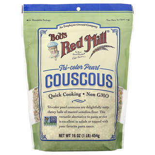 Bob's Red Mill, Tri-Colour Pearl Couscous, 1 lb (454 g)