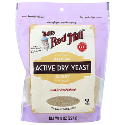 Bob's Red Mill, Active Dry Yeast, Gluten Free, 8 oz (227 g)
