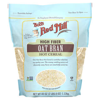 Bob's Red Mill, Cereal caliente de salvado de avena con alto contenido de fibra, 1,13 kg (40 oz)