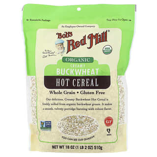 Bob's Red Mill, Organic Creamy Buckwheat Porridge, Whole Grain, Gluten Free, 18 oz (510 g)