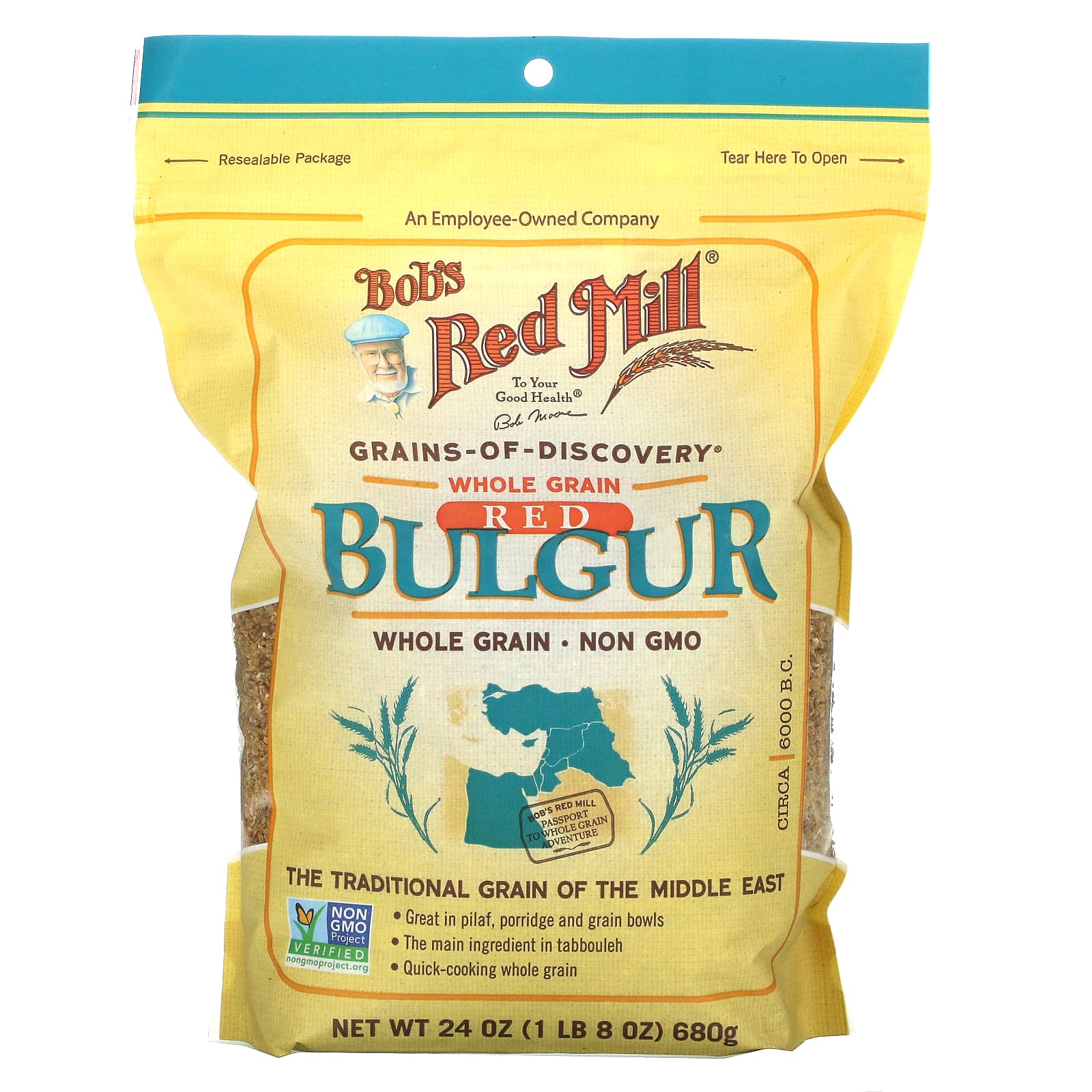 Bobs Red Mill Red Bulgur Whole Grain 24 Oz 680 G 9985