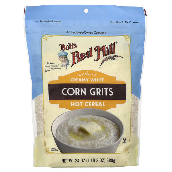 Bob's Red Mill, Creamy White Corn Grits, Hot Cereal, 24 oz (680 g) — product photo 1