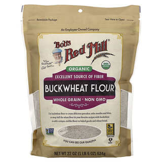 Bob's Red Mill, Organsko heljdino brašno, cjelovito zrno, 624 g