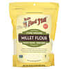 Stone Ground Millet Flour, Whole Grain, 20 oz (567 g)