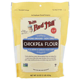 Bob's Red Mill, Мука из нута, без глютена, 454 г (1 фунт)
