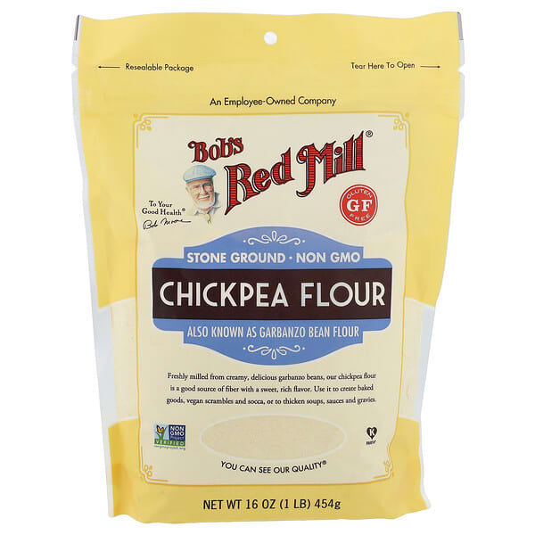 Bob's Red Mill, 글루텐 무함유 병아리콩 가루, 454g(1lb)