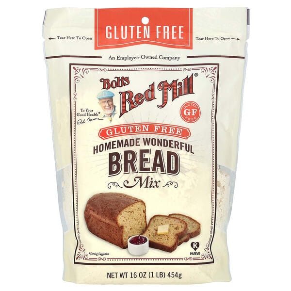 Bob's Red Mill, Homemade Wonderful Bread Mix, Gluten Free, 16 oz (454 g)