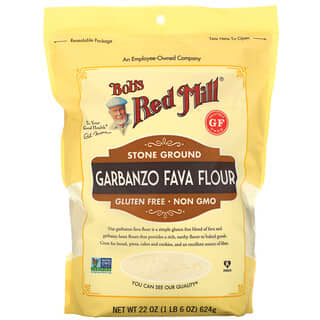 Bob's Red Mill, Garbanzo Fava Flour, Stone Ground, 22 oz (624 g)