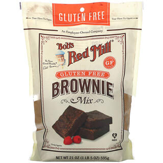 بوبز ريد ميل‏, Gluten Free Brownie Mix, 21 oz (595 g)