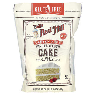 Bob's Red Mill, Vanilla Yellow Cake Mix, Vanille-Gelb-Kuchenmischung, glutenfrei, 539 g (19 oz.)