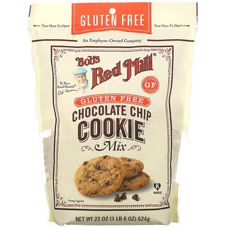 Bob's Red Mill, Mistura para Biscoitos com Lascas de Chocolate, Sem Glúten, 624 g (22 oz)