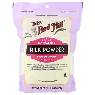 Bob's Red Mill, Milk Powder, Magermilchpulver, 624 g (22 oz.)