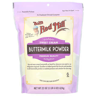 Bob's Red Mill, Buttermilk Powder, Buttermilchpulver, Süßrahm, 624 g (22 oz.)