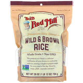 Bob's Red Mill, Arroz silvestre e integral, 794 g (28 oz)