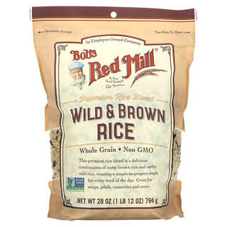 Bob's Red Mill‏, אורז בר ואורז מלא, 794 גרם (28 אונקיות)