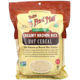Bob's Red Mill, Organic Creamy Brown Rice, Hot Cereal, 24 oz (680 g)