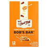 Bob's Bar, חמאת בוטנים, דבש ושיבולת שועל, 12 חטיפים, 50 גרם (1.76 אונקיות) כל אחד