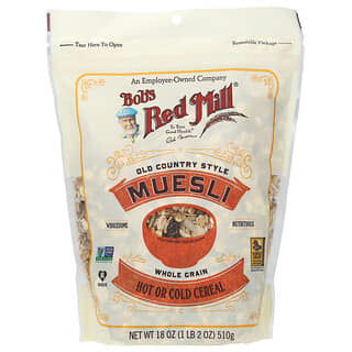 Bob's Red Mill, Muesli estilo antiguo, Cereal integral, 510 g (18 oz)
