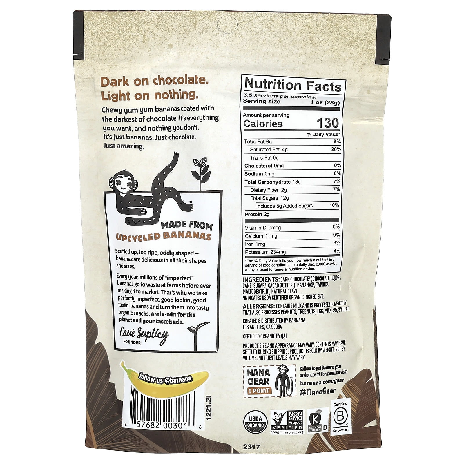 塩漬けチョコレート冷凍バナナバイトのレシピ