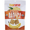 Organic Crunchy Banana Brittle, Gingersnap, 3.5 oz (100 g)
