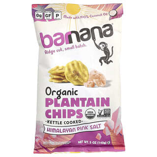 Barnana, Batatas Fritas Orgânicas, Sal Rosa do Himalaia, 140 g (5 oz)