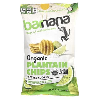 Barnana, Organic Plantain Chips, Acapulco Lime, 5 oz (140 g)