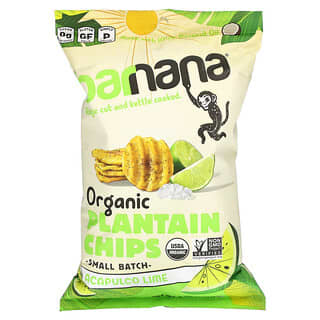 Barnana, Chips de banane plantain biologique, Citron vert d'Acapulco, 140 g