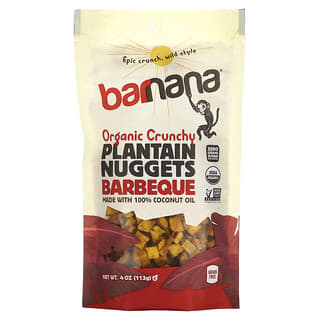 Barnana, Organic Crunchy Plantain Nuggets, Barbeque , 4 oz (113 g)