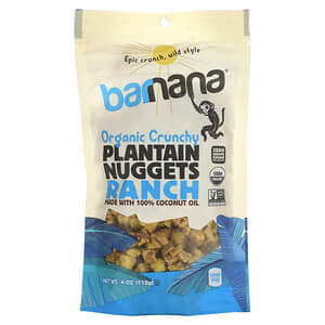 Barnana, Organic Crunchy Plantain Nuggets, Ranch , 4 oz (113 g)