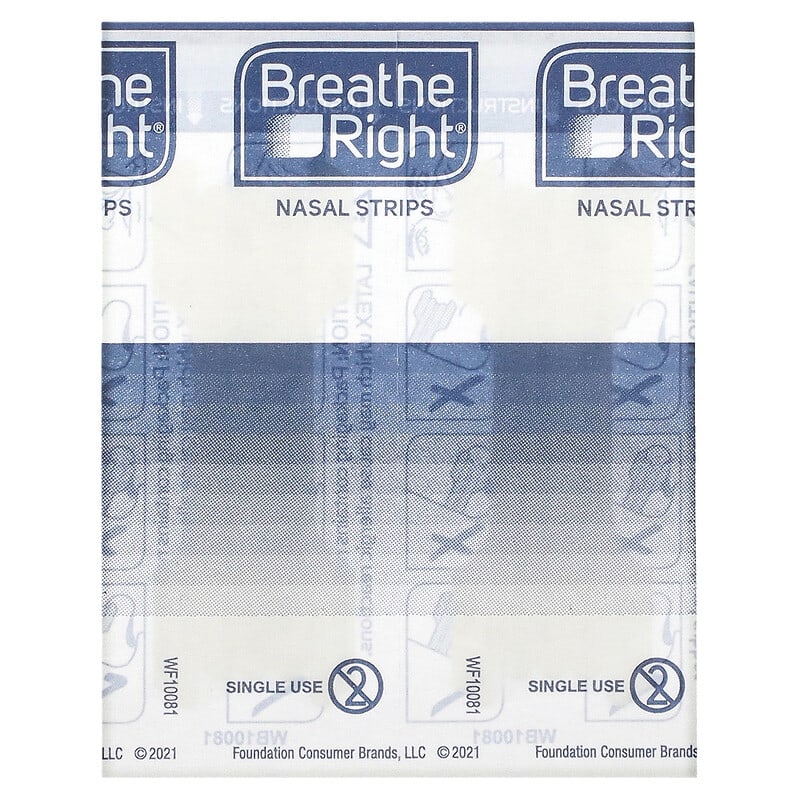 Tiras Nasales Breathe Right Extra Clear Pack 26 Unds