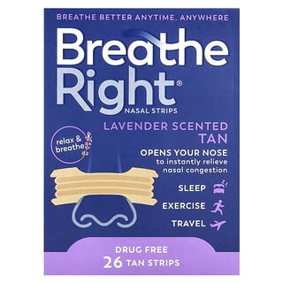 Breathe Right, 止鼾贴，舒缓熏衣花草，26 片香味贴