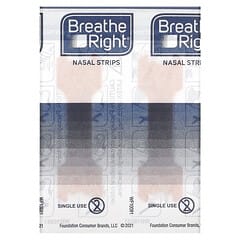 Breathe Right, Nasenstreifen, Original, klein/mittel, 30 Bräunungsstreifen
