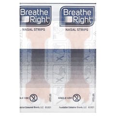 Breathe Right, Nasenstreifen, Original, groß, 30 Bräunungsstreifen