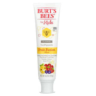 Burt's Bees, معجون أسنان بالفلورايد، للأطفال، نكهة مزيج الفواكه، 4.2 أونصة (119 جم)
