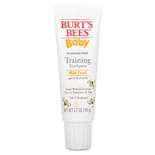 Burt's Bees, Baby, Training Toothpaste, Ages 3-24 Months, Mild Fruit, 1.7 oz (48 g)