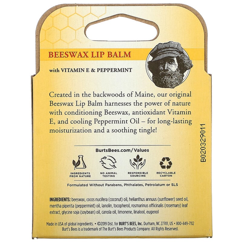 Burt's Bees® Beeswax Lip Balm Tube 4.25g