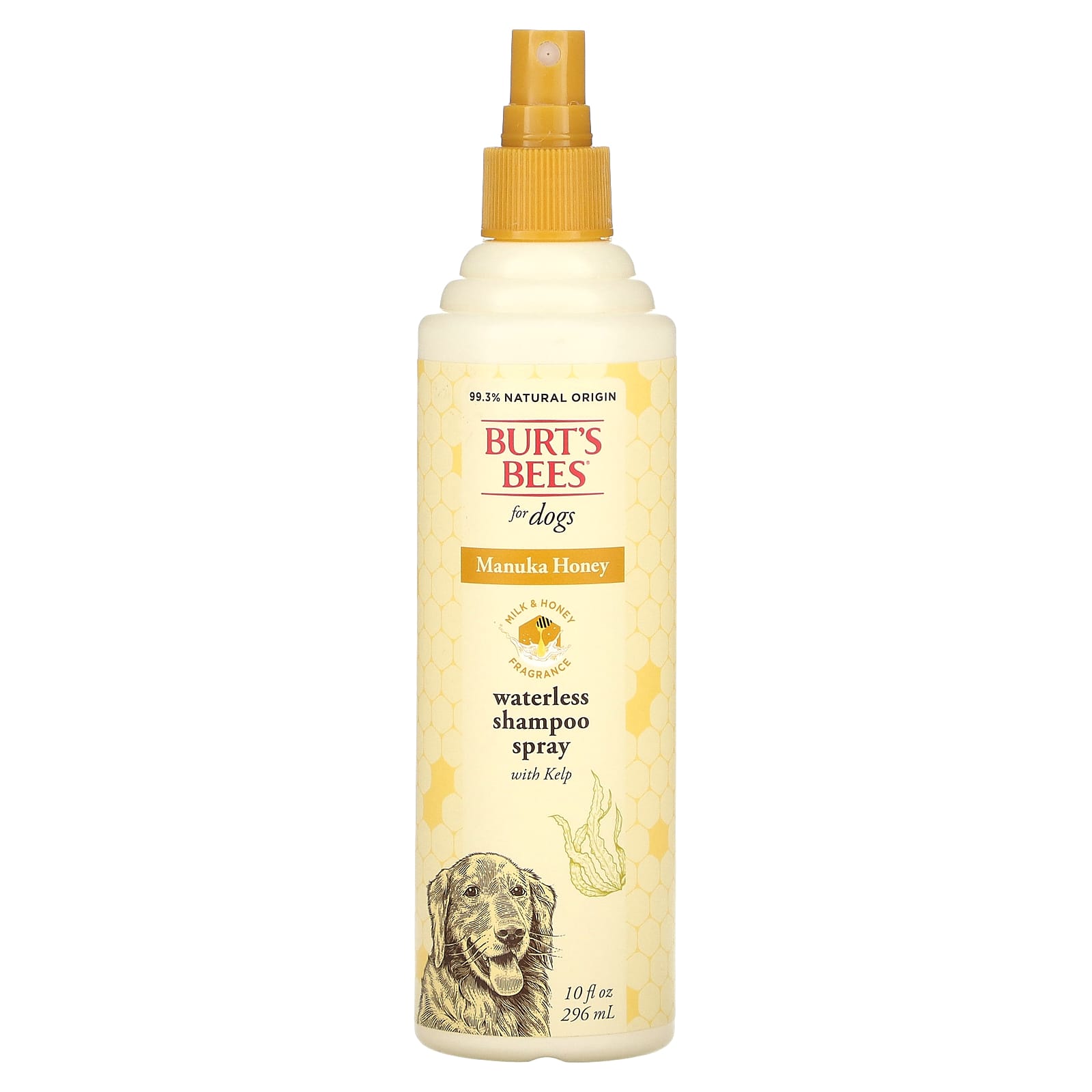 Burt's Bees, Manuka Honey Waterless Shampoo Spray with Kelp, For Dogs