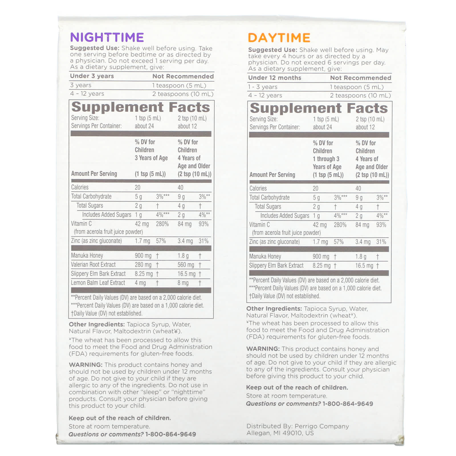 Burt's Bees, Kids, Daytime/Nighttime Cough Syrup & Immune Support