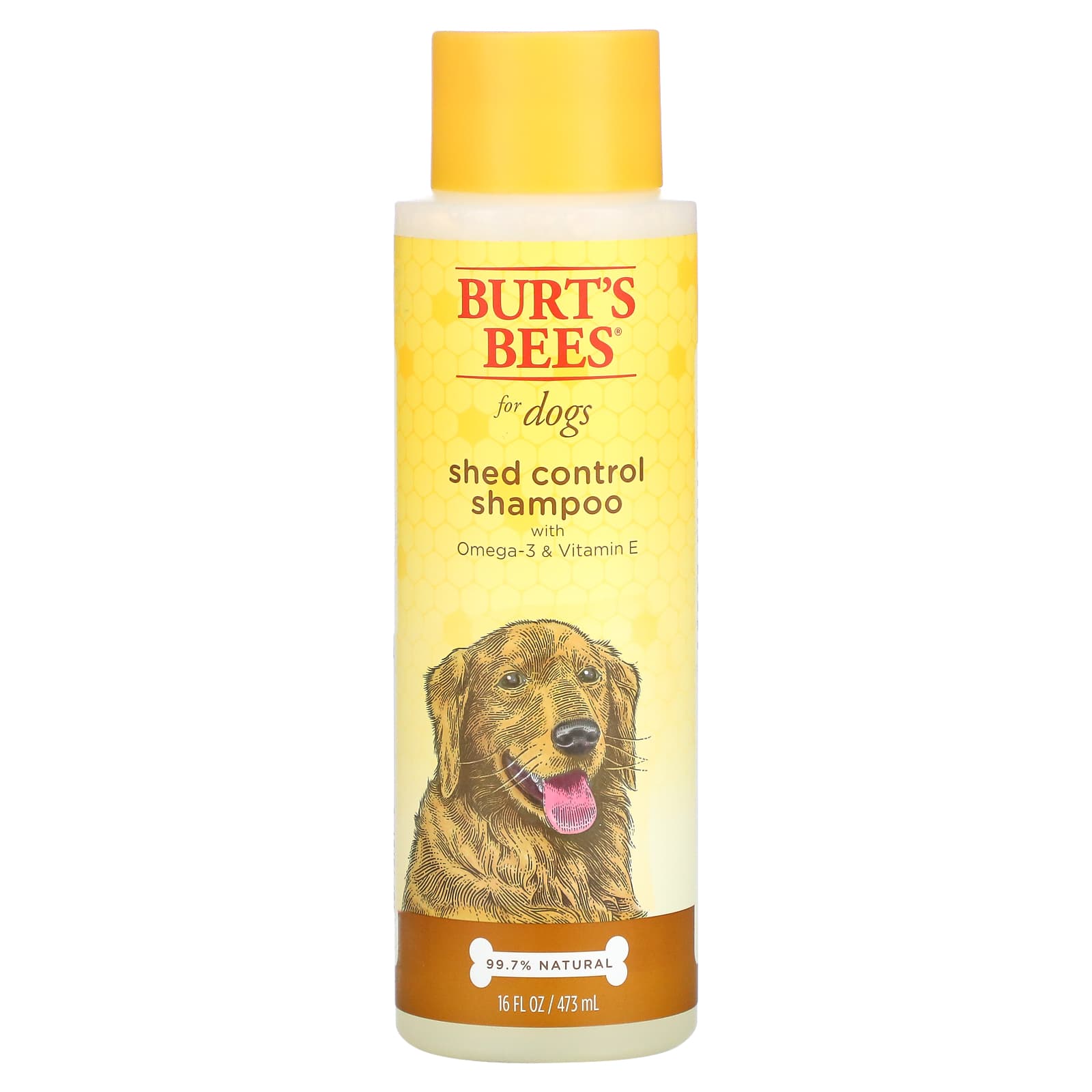 Burt's Bees, Shed Control Shampoo for Dogs with Omega-3 & Vitamin E, 16 ...