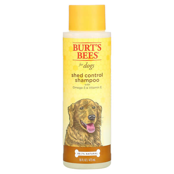 Burt's Bees, Shed Control Shampoo for Dogs with Omega-3 & Vitamin E, 16 fl oz (473 ml)