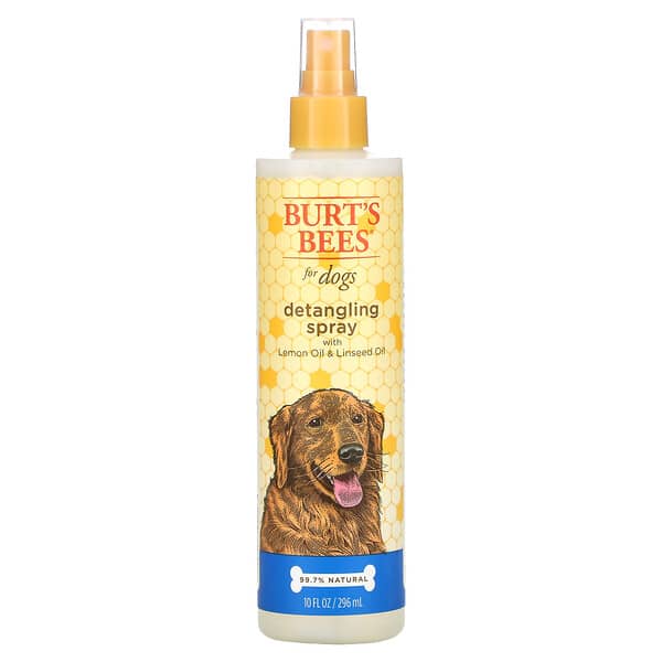 Burt's Bees, Spray Desembaraçante para Cães com Óleo de Limão e Óleo de Linhaça, 296 ml (10 fl oz)